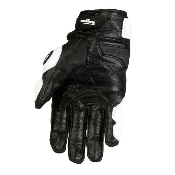 Motorcycle Gloves Black Racing Genuine Leather Motorbike White Road Riding Team Glove Men Summer Winter  Amaijoin