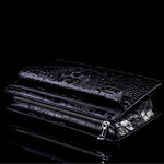 Carregue a imagem no visualizador da Galeria, 2024 New Product Trendy Fashion Clutch Real Cowhide Wallet High-Quality Crocodile Pattern Famous brand multi-function wallet  Amaijoin
