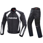 Carregue a imagem no visualizador da Galeria, DUHAN Motorcycle Jacket Men Moto Jacket+pants Windproof Motocross Suit Cold-proof Touring Motorbike Riding Set Protective Gear  Amaijoin
