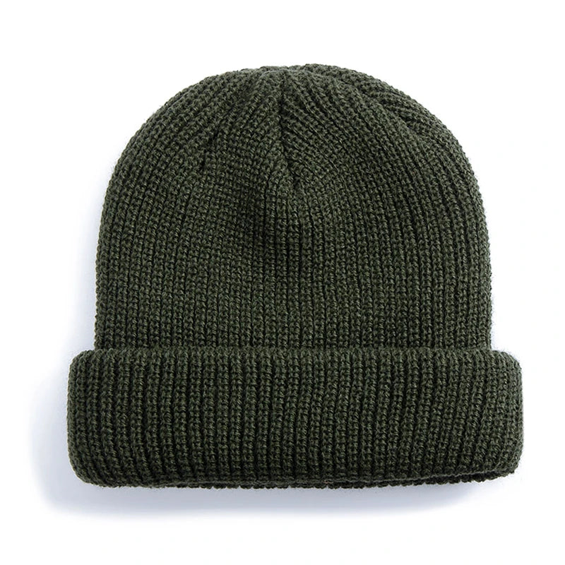 Hot Sale Daily Fisherman Beanie Hat Unisex Sailor Style Autumn Beanie Ribbed Knitted Hats For Men Women Short Melon Winter Hat  Amaijoin