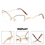 Carregue a imagem no visualizador da Galeria, Fashion Women Cat Eye Photochromic Reading Glasses Butterfly Brand Design Frame Blue Light Blocking Customized Prescription  Amaijoin
