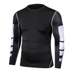 Carregue a imagem no visualizador da Galeria, Men&#39;s T-shirt Men Running Sport T Shirt Men Compression Fitness Tops Tee Quick DryTight Training Gym Sport Running Shirts Jersey  Amaijoin
