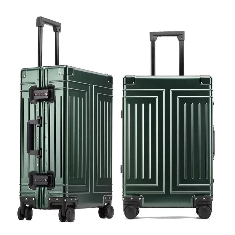 KLQDZMS 20“24''26''29 inch 100% Aluminum Alloy Fashion Business Travel  Luggage Detachable Lining High-end Business Suitcase  Amaijoin