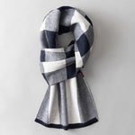 Carregue a imagem no visualizador da Galeria, Men Pure Wool Scarf for Winter Plaid Warm Neck Scarves Classic Business 100% Wool Shawls Wraps Cashmere Long Scarf Foulard Homme  Amaijoin
