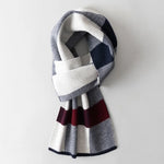 Carregue a imagem no visualizador da Galeria, Men Pure Wool Scarf for Winter Plaid Warm Neck Scarves Classic Business 100% Wool Shawls Wraps Cashmere Long Scarf Foulard Homme  Amaijoin
