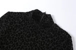 Load image into Gallery viewer, Shestyle Leopard Transparent Jumpsuits Women Skinny Back Zip Mock Neck Black Sexy 2021 Hot Animal Print Slim Clubwear Fitness  Amaijoin
