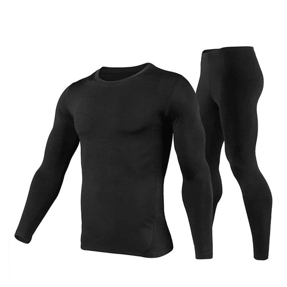 Herobiker Men's Fleece Lined Thermal Underwear Set Motorcycle Skiing Base Layer Winter Warm Long Johns Shirts & Tops Bottom Suit  Amaijoin