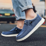 Carregue a imagem no visualizador da Galeria, Large Size Outdoor Men&#39;s Casual Denim Canvas Shoes Vulcanize Shoes Fashion Luxury Style Designer Breathable Men Sneakers Loafers  Amaijoin
