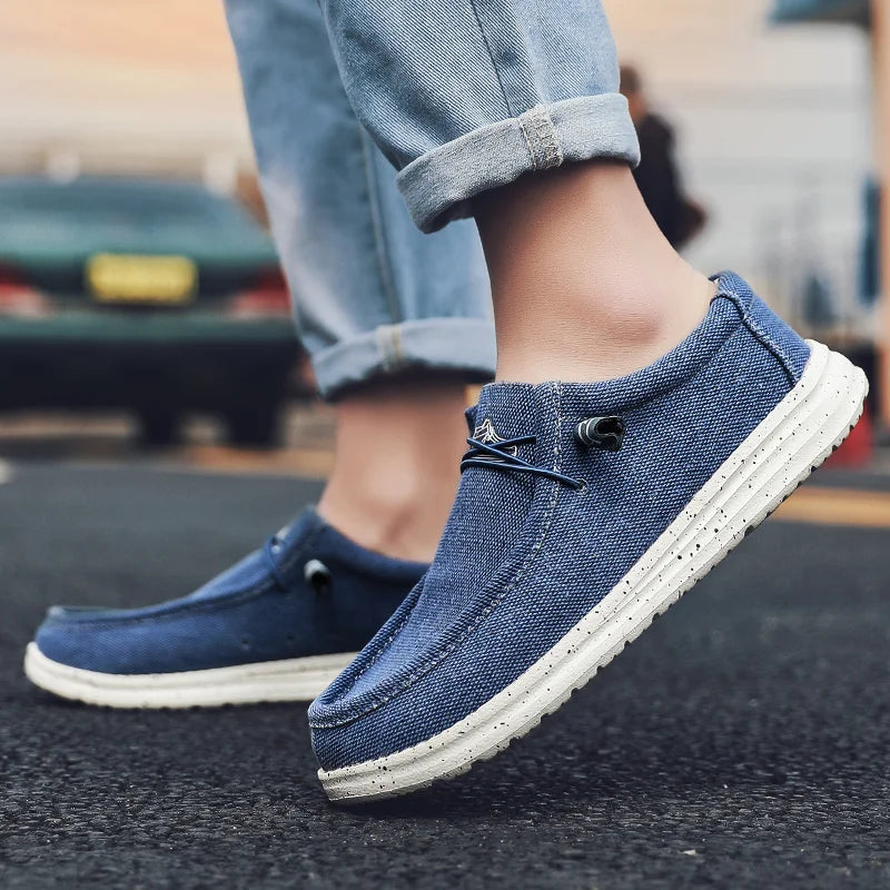 Large Size Outdoor Men's Casual Denim Canvas Shoes Vulcanize Shoes Fashion Luxury Style Designer Breathable Men Sneakers Loafers  Amaijoin