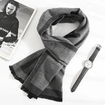 Carregue a imagem no visualizador da Galeria, 2023 Fashion 180*35cm Scarves Man Autumn Winter Thick Warm Cashmere Business Long Wraps Boy Classic Shawl Free Shipping muffler  Amaijoin
