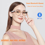 Carregue a imagem no visualizador da Galeria, Smart Glasses Remote Control High Smart Glasses Waterproof Wireless Bluetooth Hands-Free Calling Music Audio Open Ear Sunglasses  Amaijoin
