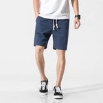 Carregue a imagem no visualizador da Galeria, Shorts Men Cotton Linen Casual Shorts Mens Sweat Pants Summer Breathable Comfortable Drawstring Soft Shorts Men Streetwear Pants  Amaijoin
