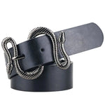 Carregue a imagem no visualizador da Galeria, Maikun Belts for Women Snake Shape Pin Buckle Belt High Quality Leather Women Belt PU Waistband  Amaijoin
