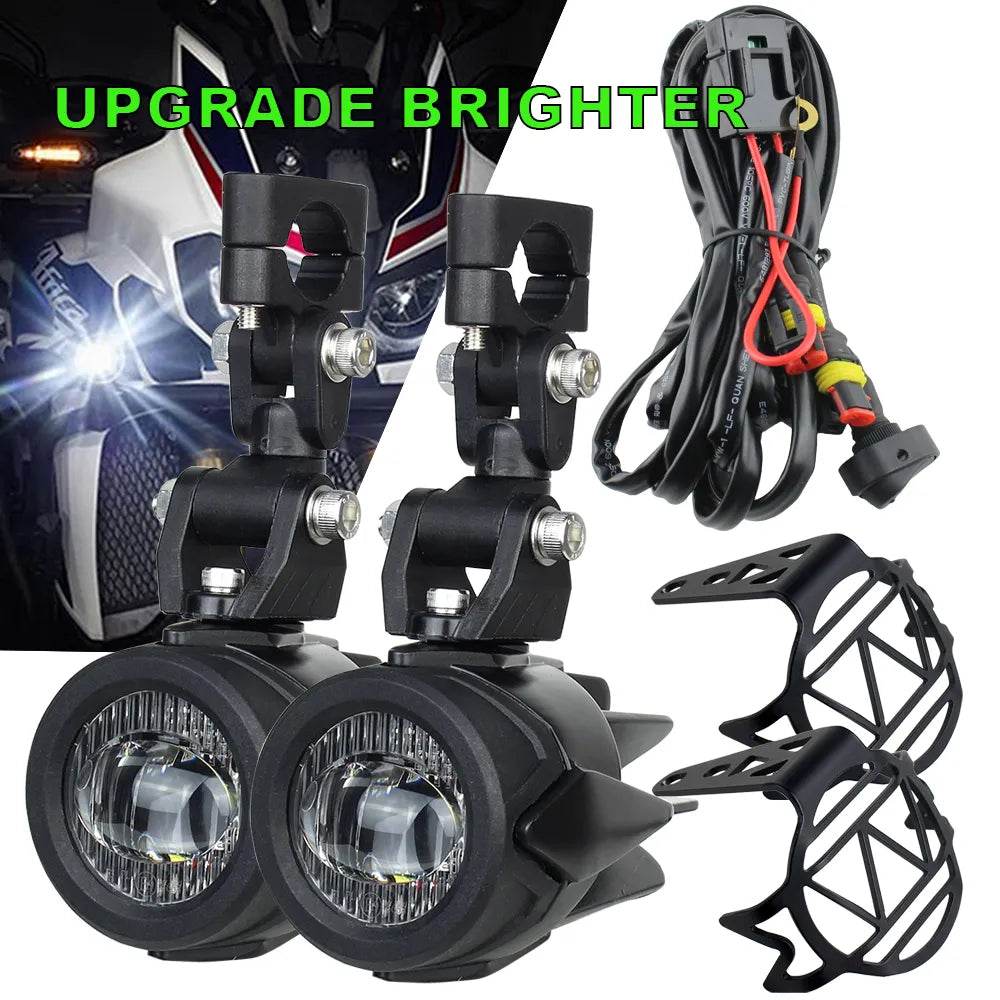 Upgrade Motorcycle fog light Auxiliary Lights Brighter Lamp 40W 6000K for BMW R1200GS F800GS F700GS F650 K1600  Amaijoin