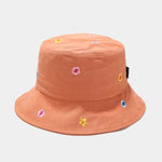 Carregue a imagem no visualizador da Galeria, LDSLYJR Cotton Flower Embroidery Bucket Hat Fisherman Hat Outdoor Travel Hat Sun Cap Hats for Men and Women 250  Amaijoin
