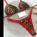 Carregue a imagem no visualizador da Galeria, RUOTONGSEPT Swimwear Women Leopard Print Brazilian Bikini Set Sexy Thong Swimsuit Two Pieces Bathing Suit Women 2023 Beach Wear  Amaijoin
