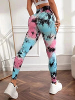 Carregue a imagem no visualizador da Galeria, New 3D Print Tie Dye Sports Pants Women Seamless  Leggings High Waist Fitness Push Up Leggings Gym Clothing Workout Tights  Amaijoin
