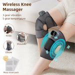 Carregue a imagem no visualizador da Galeria, Wireless Use Knee Massager Electric Shoulder Elbow Massager 3 Modes Vibration Knee Massager Knee Relaxation Kneading Massage  Amaijoin
