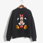 Carregue a imagem no visualizador da Galeria, Fashion Hoodies Turtleneck Minnie Kawaii Cartoon  Anime Sweatshirt Disney Mickey Mouse Hoodie Clothes Girl Boy Top Sweatshirts  Amaijoin
