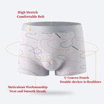 Carregue a imagem no visualizador da Galeria, 8Pcs/Lot Men&#39;s Sexy Underwear Boxer Shorts Milk Silk Soft Comfortable Fabric Fashion Print Breathable Antibacterial Men&#39;s Shorts  Amaijoin
