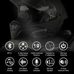 Load image into Gallery viewer, NOECI GoCom4 Motorcycle Intercom Bluetooth Headset For 4 Riders Group  1500m Full-duplex Interphone IP65 Music Sharing+ FM  Amaijoin
