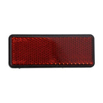 Carregue a imagem no visualizador da Galeria, Motorcycle Bike Scooter Quad Red Rectangle Reflective Plate Warning Reflector  Amaijoin
