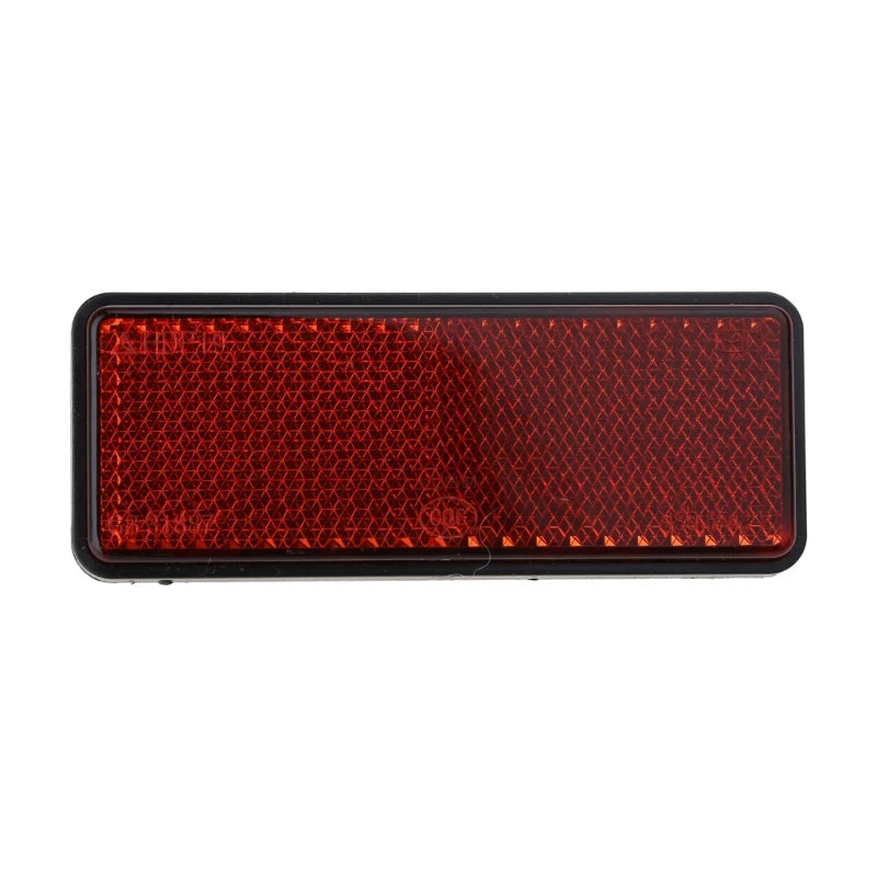 Motorcycle Bike Scooter Quad Red Rectangle Reflective Plate Warning Reflector  Amaijoin