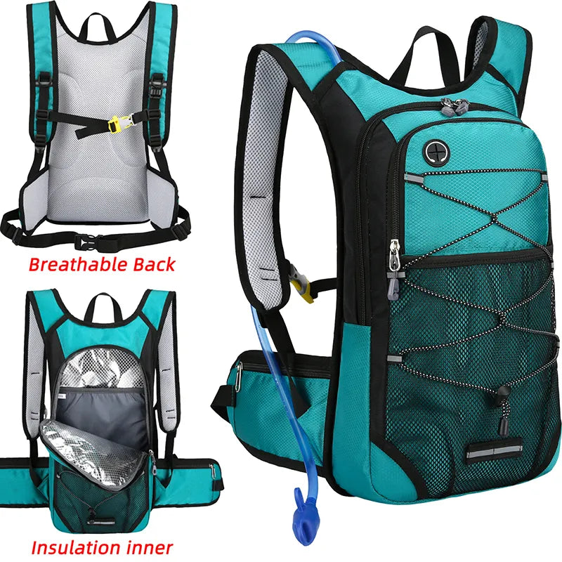 13L Bike Cycling Water Bag Backpack Outdoor Sport Running Climbing Hiking Hydration Bladder Storage Pack Waterproof Rucksack  Amaijoin