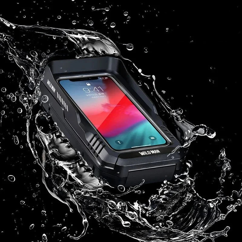 WILD MAN Bicycle Bag Rainproof Case Hard Touch Screen Phone Holder Bicycle Bag Riding Equipment Accessories  Amaijoin