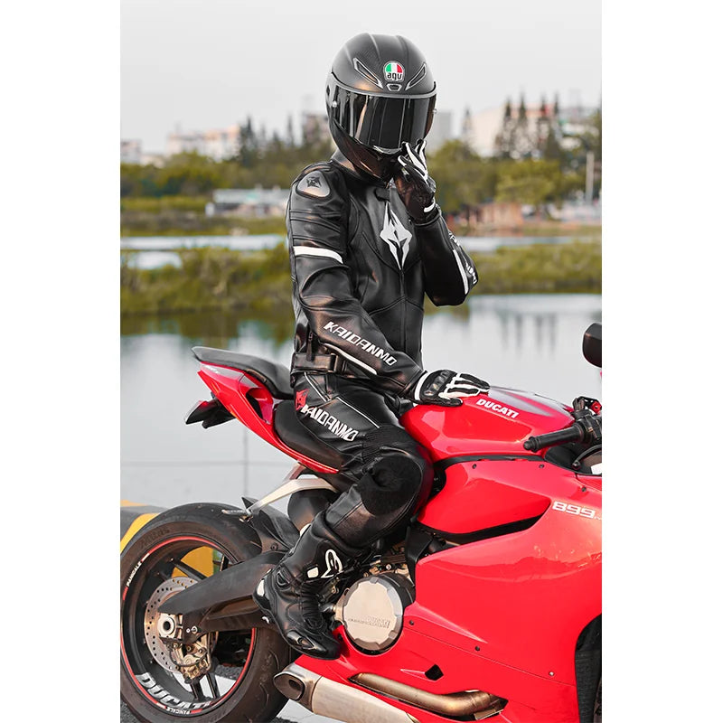 Motorcycle Coat Male Waterproof Winter Warm Racing Suit Four Seasons Motorcycle Female Windproof Rain And Fall Leather Motorcycl  Amaijoin