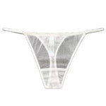 Load image into Gallery viewer, BirdTree 100%Real Silk Sexy Briefs, Women&#39;s Mesh Solid Thong, Transparent Erotic Basic T-back, 2024 Spring Summer New P41944QM  Amaijoin
