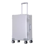 Carregue a imagem no visualizador da Galeria, Smooth 100% Aluminum Suitcase Spinner Carry-on Cabin Trolley Case 100 Aluminium Luggage  Amaijoin
