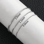 Carregue a imagem no visualizador da Galeria, Simple MEN Stainless Steel Square Snake Bone Chain Bracelet Hip-Hop Jewelry Trendy Party Accessories Bracelet For Women  Amaijoin
