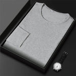 Carregue a imagem no visualizador da Galeria, 2024 Men&#39;s New Cotton Round Neck Long Sleeved T-shirt Summer Comfortable Top  Amaijoin
