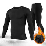 Carregue a imagem no visualizador da Galeria, Herobiker Men&#39;s Fleece Lined Thermal Underwear Set Motorcycle Skiing Base Layer Winter Warm Long Johns Shirts &amp; Tops Bottom Suit  Amaijoin
