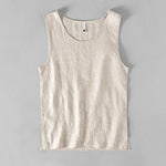 Carregue a imagem no visualizador da Galeria, L886 High Quality 100% Linen Vest Men Summer Fashion Solid Color O-neck Sleeveless Waistcoat Simple Casual Loose Daily Tank Tops  Amaijoin
