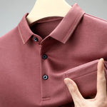 Carregue a imagem no visualizador da Galeria, New Men&#39;s Casual Long Sleeve Polo Shirt Fashion Solid Color Top  Amaijoin
