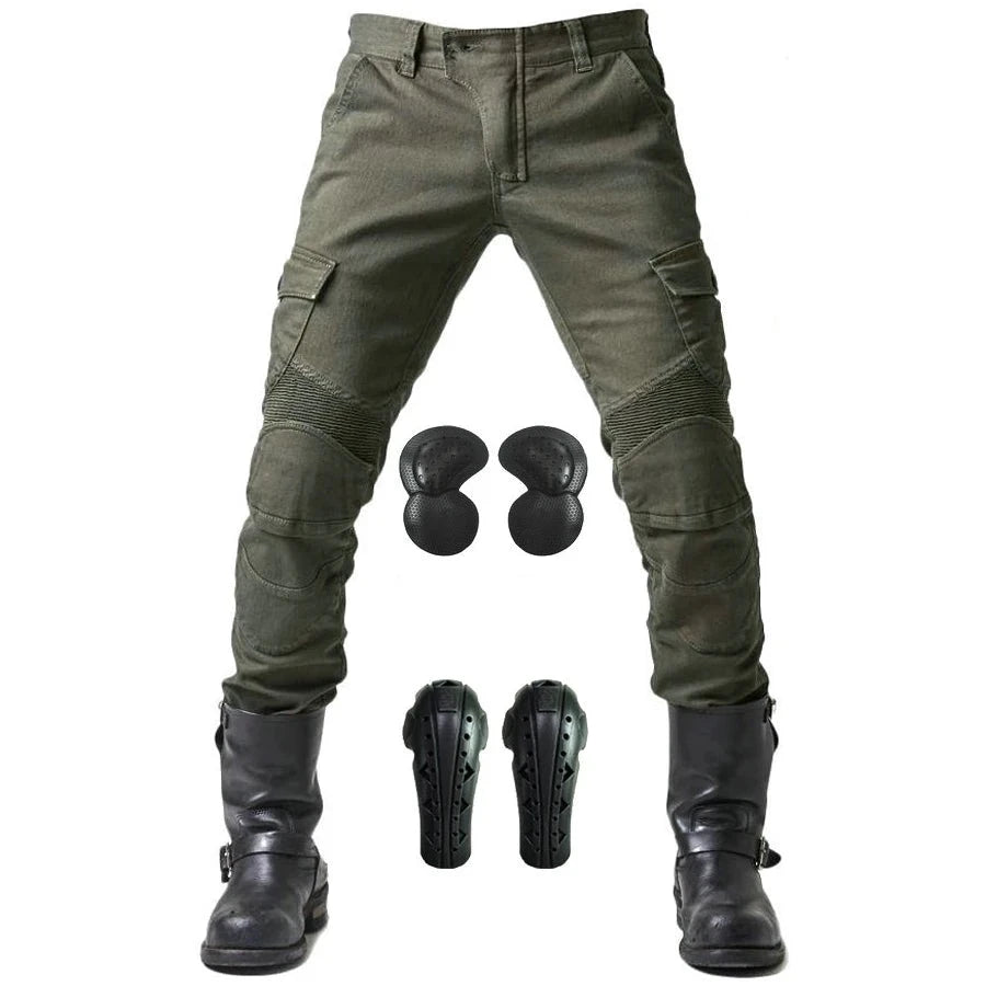 2024 New Motorcycle Black Men Jeans Upgrade Extension Protector Detachable Racing Road Rider Four Seasons Casual Fashion Pants  Amaijoin