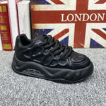 Load image into Gallery viewer, Chunky Sneaker Men Designer Air Cushion Board Shoes Fashion Casual Split Leather Breathable Height Increased Flat Platform Shoes  Amaijoin
