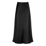 Carregue a imagem no visualizador da Galeria, Luxury Satin Fish Tail Skirts For Women Summer Solid Color Smooth Traceless Waist Long Skirt Elegant Wrap Skirt  Amaijoin
