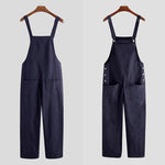 Load image into Gallery viewer, INCERUN Men Bib Pants Jumpsuits Solid 2024 Joggers Fashion Casual Multi Pockets Streetwear Suspenders Cargo Overalls Men Romper  Amaijoin
