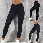 Carregue a imagem no visualizador da Galeria, Sportswear Woman Gym Leggings Pocketed Yoga Pants Fitness Running Pants Stretchy Sportswear Plus Size Sports Gym Pant for Women  Amaijoin
