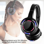 Carregue a imagem no visualizador da Galeria, DJ Silent Disco Stereo Wireless Headphone Headset with Led Flashing Light For Quiet Party Clubbing Film  Amaijoin
