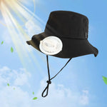 Carregue a imagem no visualizador da Galeria, Fan Cooling Hat Breathable Fisherman Hat with Fan for Women Adults Climbing  Amaijoin
