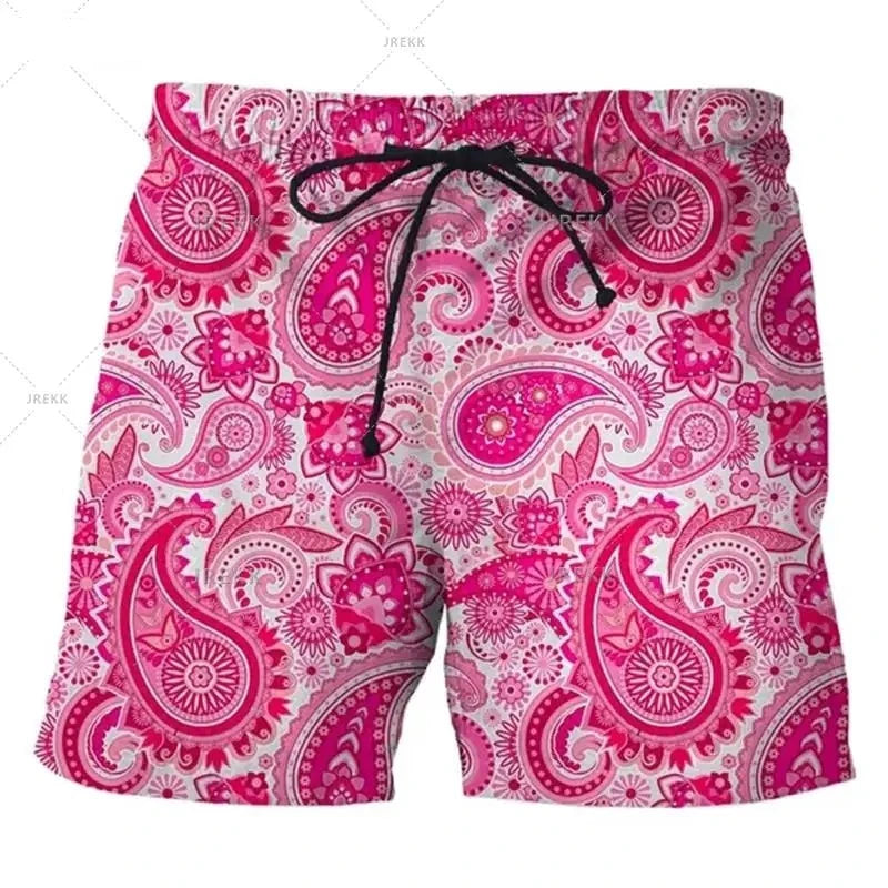 Ink Painting 3D Swimming Shorts Men Summer New Short Trunks Casual Comfort Beach Shorts Masculino Skateboarding Swimsuit  Amaijoin