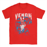 Carregue a imagem no visualizador da Galeria, Men Disney Venom Marvel T Shirts Pure Cotton Tops Novelty Short Sleeve Round Collar Tees Party T-Shirt  Amaijoin
