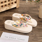 Carregue a imagem no visualizador da Galeria, 2024 Fashion Women Flip Flops Summer Beach Platform Slippers Casual Outside Wedges Sandals Summer Women Shoes  Amaijoin
