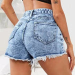 Carregue a imagem no visualizador da Galeria, Slim Denim Shorts For Women&#39;s Summer Outerwear High-waisted Sports And Casual Ripped Trousers For Women&#39;s Loose Beach Pants  Amaijoin
