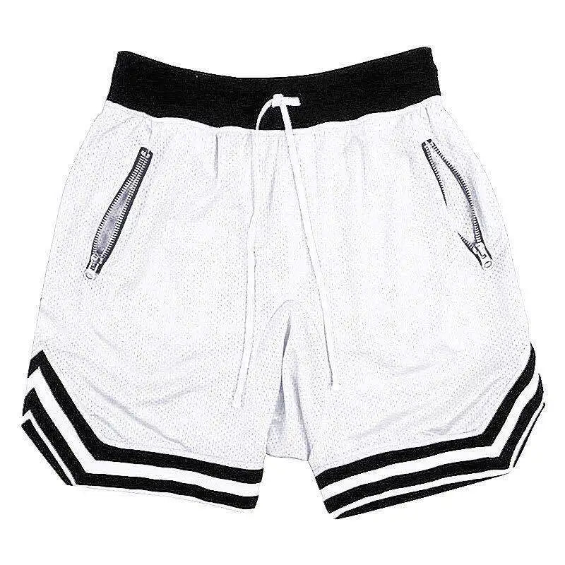 Men's Fitness Joggers Casual Breathable Short Sports Basketball Shorts Mesh Quick Dry Gym Shorts for Male Pants Summer  Amaijoin