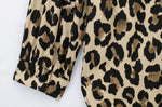 Carregue a imagem no visualizador da Galeria, TRAF-Long Sleeve Leopard Shirts for Women, Button-up Blouses, Animal Print, Chic Tops, Female Fashion  Amaijoin
